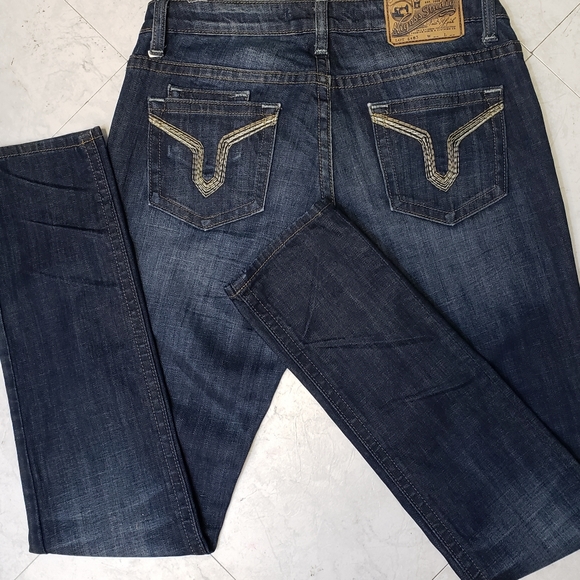 Jeans Skinny VIGOSS Studio Femme Taille 27 X 26 - Denim Délavé Destroy - Occasion Très Bon état
